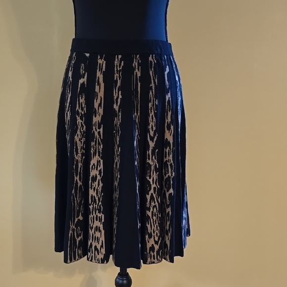 Grace Elements A-Line Orange Black Cocktail Skirt - Picture 1 of 3